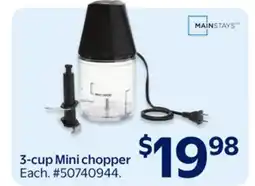 Walmart Mainstays 3-cup Mini chopper offer