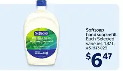 Walmart Softsoap hand soap refill offer