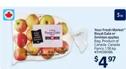 Walmart Your Fresh Market Royal Gala or Smitten apples offer