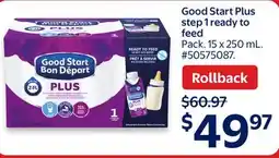 Walmart Good Start Plus step 1 ready to feed offer