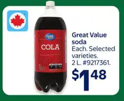 Walmart Great Value soda offer