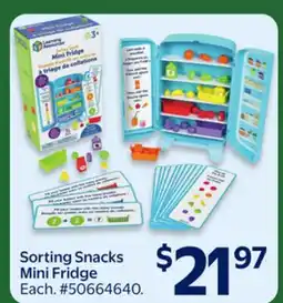 Walmart Sorting Snacks Mini Fridge offer