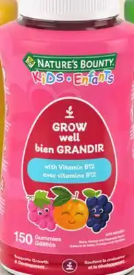 Walmart Nature's Bounty kids' vitamins offer