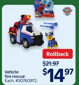 Walmart Vehicle fire rescue offer