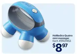 Walmart HoMedics Quatro Mini Massager offer
