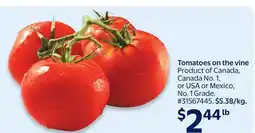 Walmart Tomatoes on the vine offer
