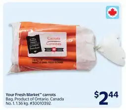 Walmart Your Fresh Market carrots offer