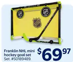 Walmart Franklin NHL mini hockey goal set offer
