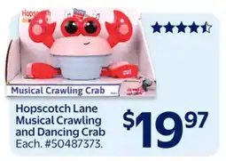 Walmart Hopscotch Lane Musical Crawling and Dancing Crab offer