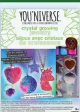 Walmart Crystal growing jewelry or wooden cars offer