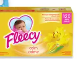 Walmart Fleecy fabric softener 2.6 L or dryer sheets 120s offer
