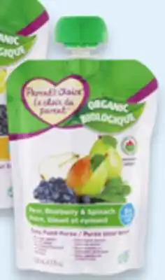 Walmart Parent's Choice 100% organic pouches offer