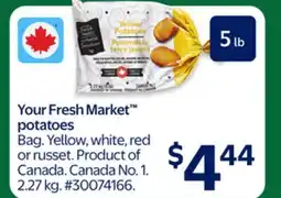 Walmart Your Fresh Market potatoes offer