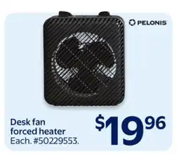 Walmart Desk fan forced heater offer