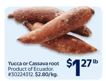 Walmart Yucca or Cassava root offer