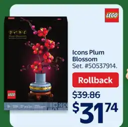 Walmart LEGO Icons Plum Blossom Set offer