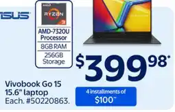 Walmart Asus Vivobook Go 15 15.6 laptop offer