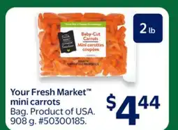 Walmart Your Fresh Market mini carrots offer