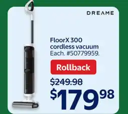 Walmart Dreame FloorX 300 Cordless Vacuum offer