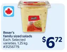Walmart Reser's family sized salads offer