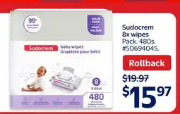 Walmart Sudocrem 8x wipes offer