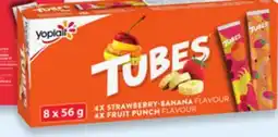 Walmart Yoplait Tubes 8 x 56 g offer