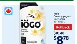 Walmart iögo Creamy yogurt offer