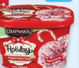 Walmart Chapman's Holiday Moments ice cream tubs offer