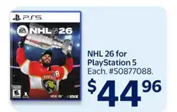 Walmart NHL 26 for PlayStation 5 offer