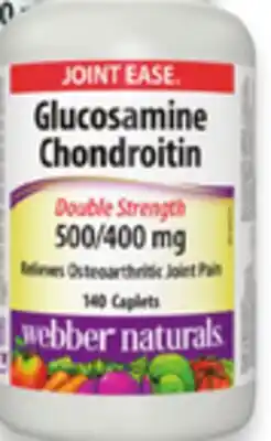 Walmart Webber Naturals Glucosamine Chondroitin 140 caplets or Omega 3-6-9 180 softgels offer