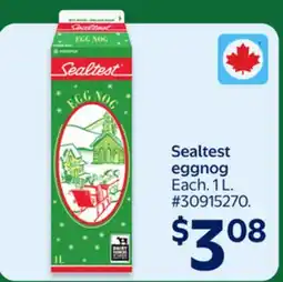 Walmart Sealtest eggnog offer