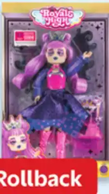 Walmart Royale High 9 fashion doll or mini room playset offer