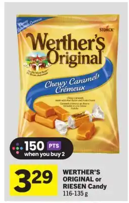 Foodland WERTHER'S ORIGINAL or RIESEN Candy offer