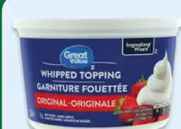 Walmart Great Value whipped topping 1L offer