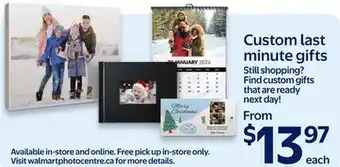 Walmart Custom gifts offer