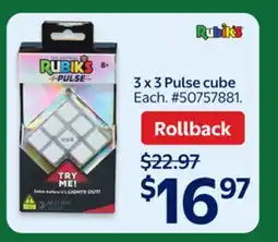 Walmart 3 x 3 Pulse cube offer