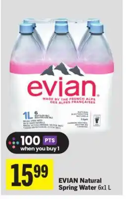 Foodland EVIAN Natural Spring Water offer