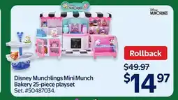 Walmart Disney Mini Munch Bakery 25-piece playset offer