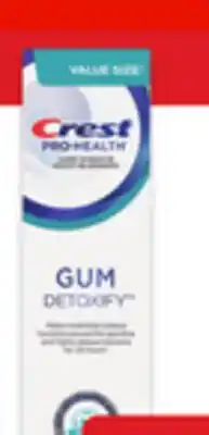 Walmart Crest Gum Detoxify toothpaste 110 mL offer