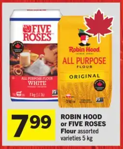 Foodland ROBIN HOOD or FIVE ROSES Flour offer