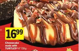 Foodland Cheesecake made with TURTLES offer