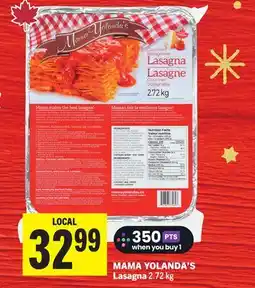 Foodland MAMA YOLANDA'S Lasagna offer
