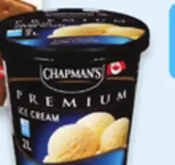 Walmart Chapman's Super Sandwich Novelties 12-pack, Premium Frozen Tubs or Frozen Yogurt Tubs 2 L offer