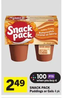 Foodland SNACK PACK Puddings or Gels offer