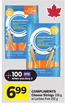 Foodland COMPLIMENTS Cheese Strings offer