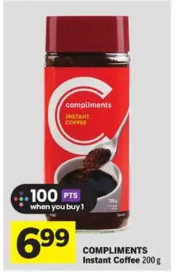 Foodland COMPLIMENTS Instant Coffee offer