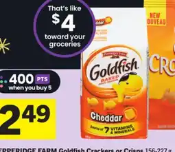 Foodland PEPPERIDGE FARM Goldfish Crackers or Crisps offer