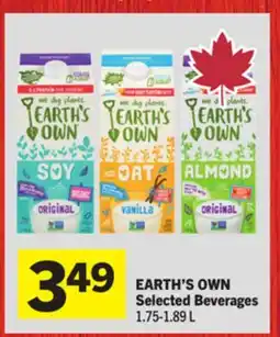 Foodland EARTH'S OWN Selected Beverages offer