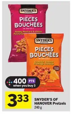 Foodland SNYDER'S OF HANOVER Pretzels offer