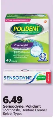 PharmaChoice Sensodyne, Polident Toothpaste, Denture Cleaner offer